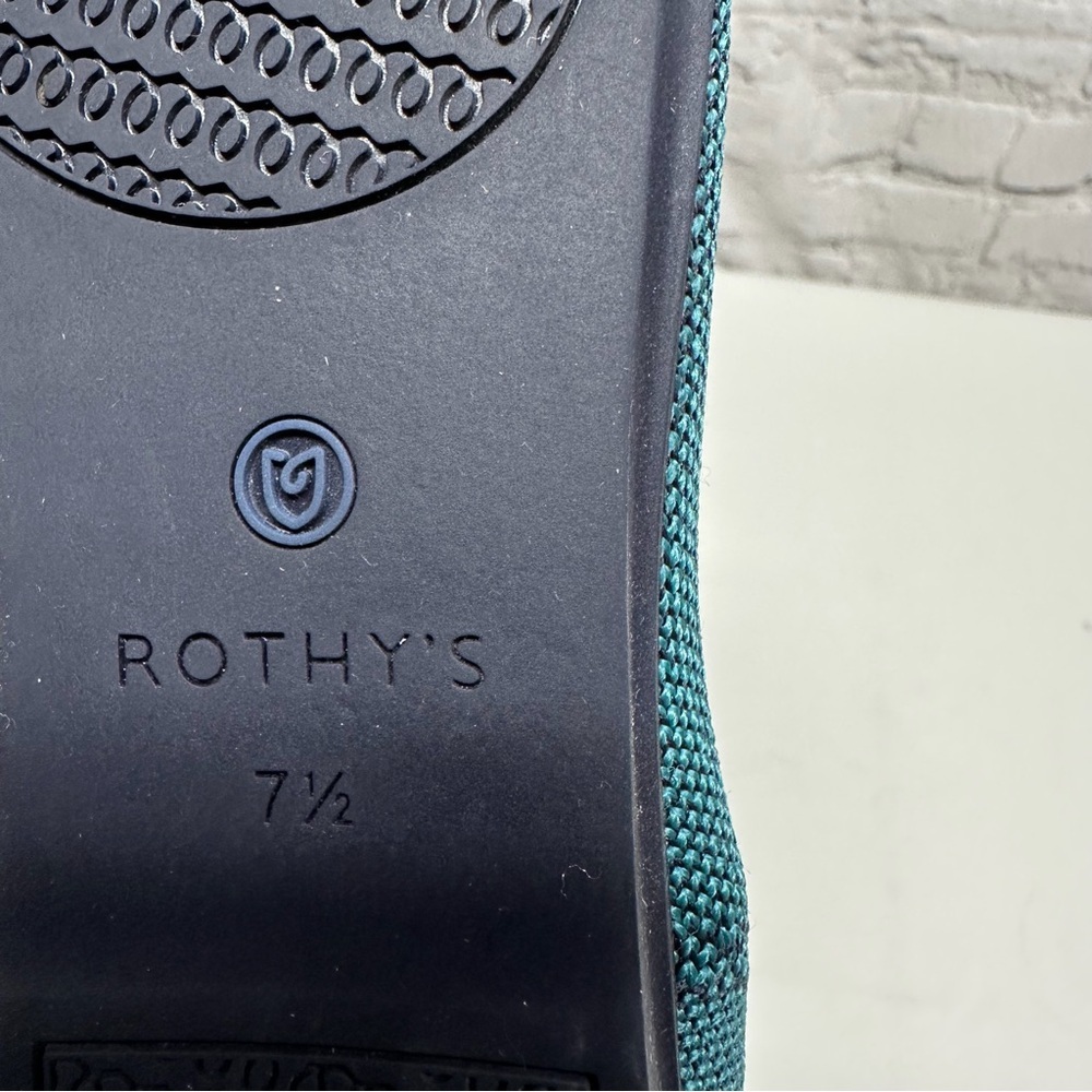 Rothy's Teal Women's Flats shoes size 7.5 - Picture 5 of 9